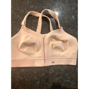 Size 4Luxe Shefit Bra Pink And Rose Gold Sports Bra Adjustable Medium Support